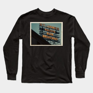 St. James Theater - Bullets Over Broadway Musical Neon Sign - Kodachrome Postcards Long Sleeve T-Shirt